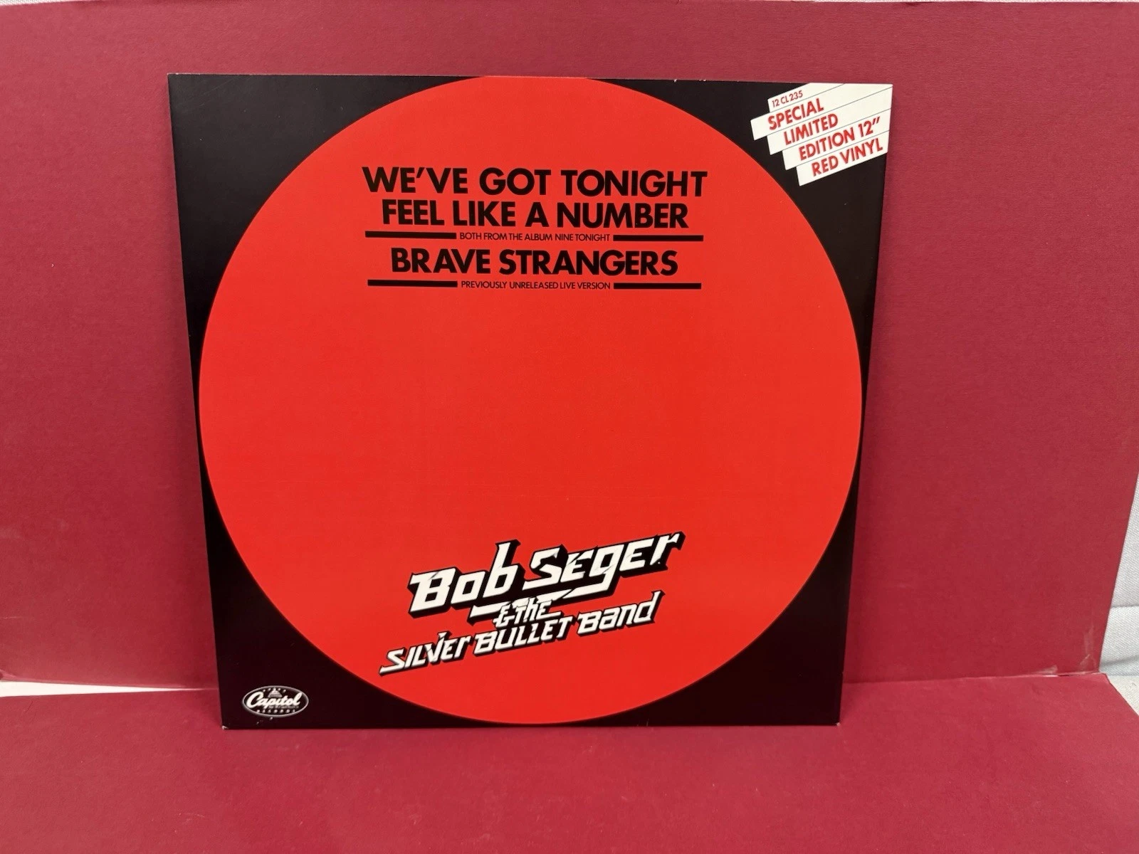 Bob Seger & The Silver Bullet Band-We've got tonight 12" Single red vinyl 1981